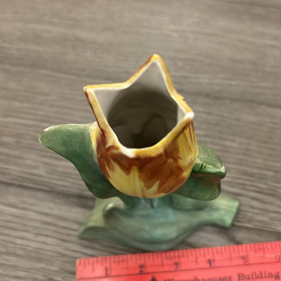 MCM tulip form vase unbranded artist signed - Picture 7 of 8